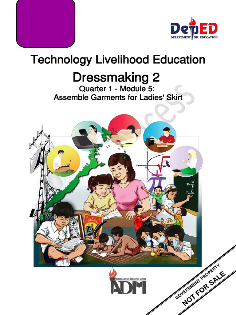 Tle 9 10 dressmaking 2 q1 m5 for printing pdf seam sewing sewing
