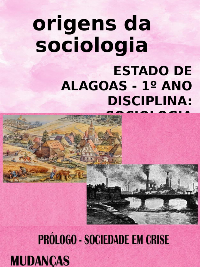 Origem Da Sociologia | PDF