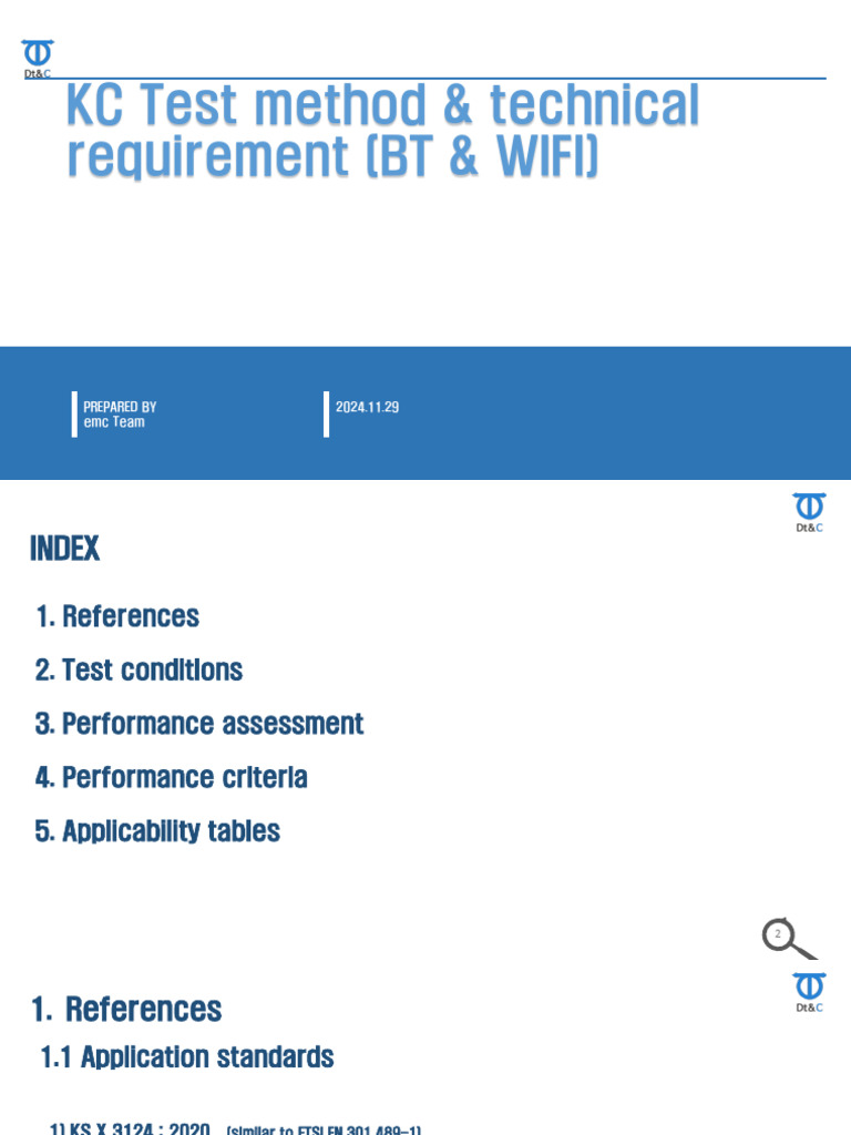 KC Test Method & Technical Requirement (BT & WIFI) - Rev1.2 | PDF | Wi ...