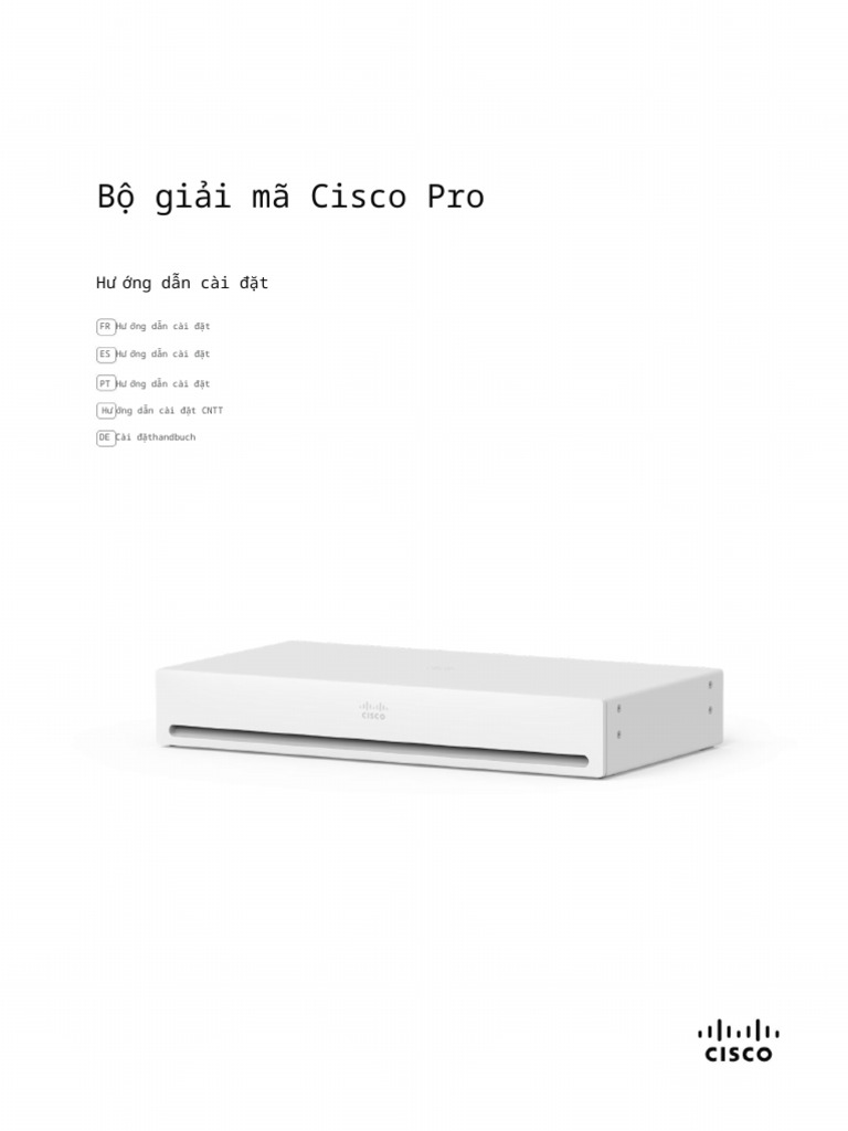 Codec Pro Installation Guide en FR Es PT It de | PDF