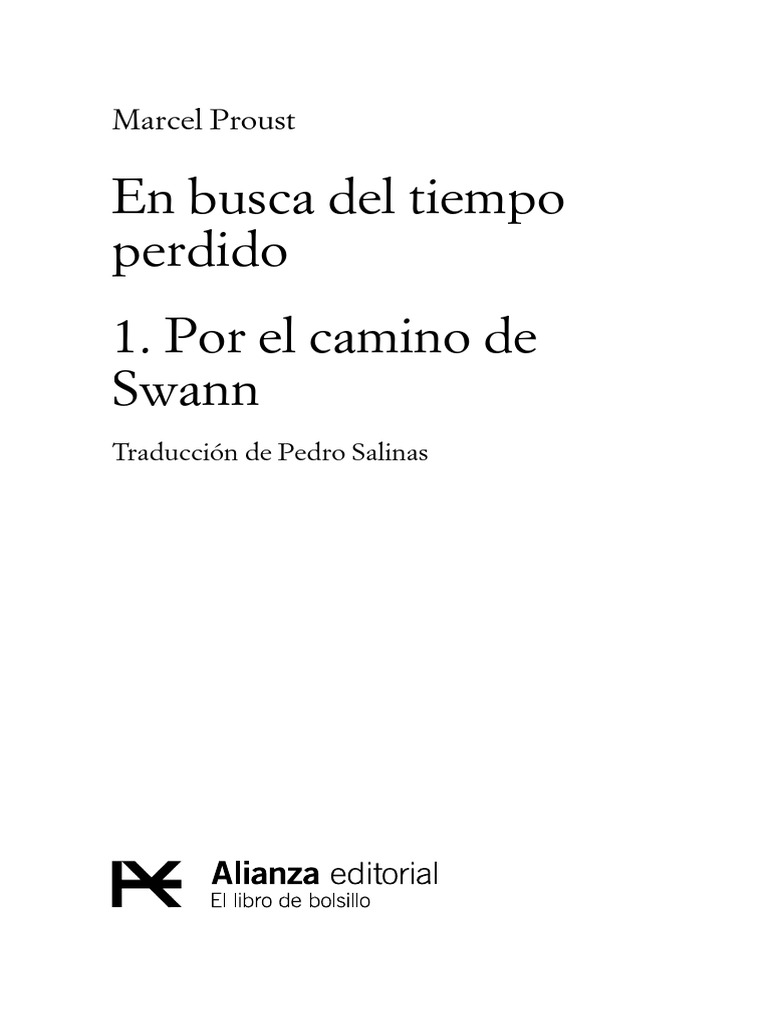 En busca del tiempo perdido: Swann | PDF | Publicación | Dormir