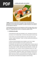 A Cultura Do Sushi e Do Sashimi