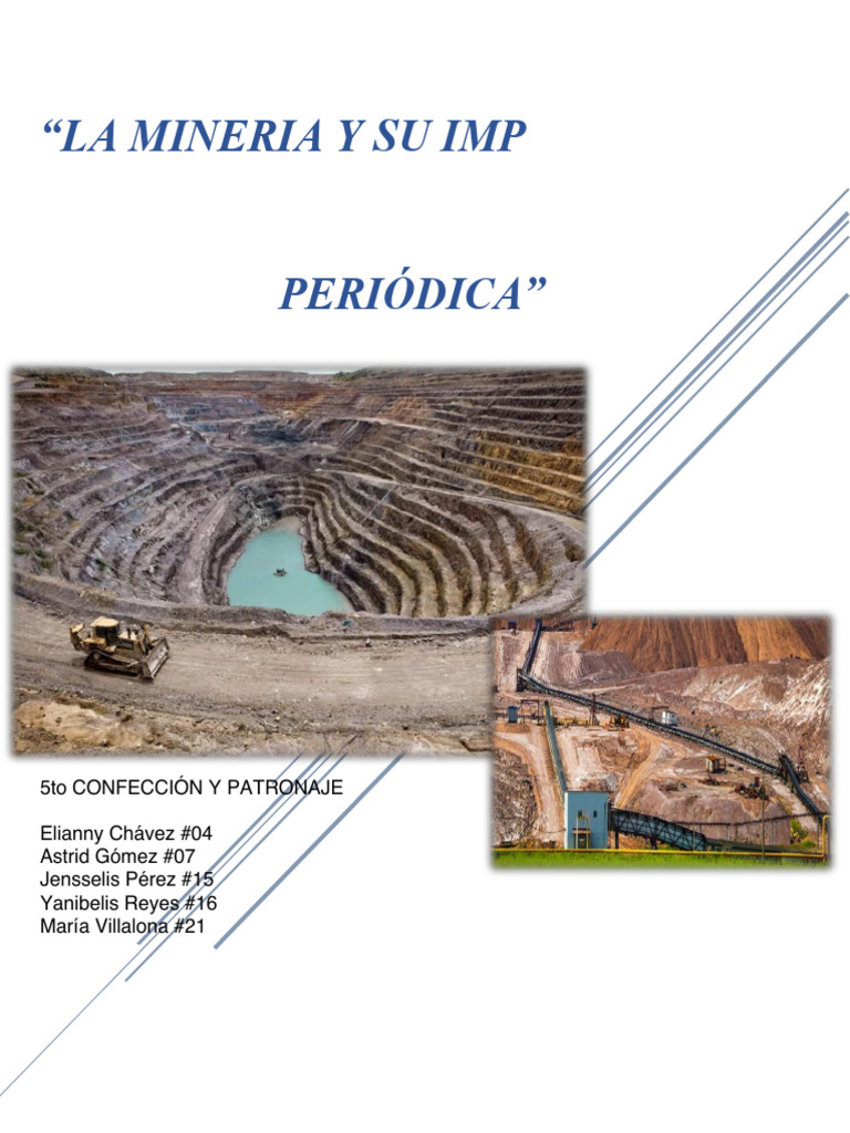 2024.12.16 La Mineria y Su Impacto en El Medio Ambiente | PDF | Minería ...