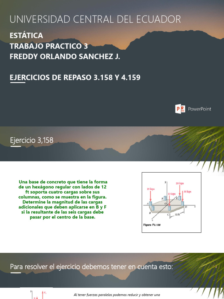 Trabajo Practico 3 - Freddy Sanchez J. | PDF | Mecánica | Geometría