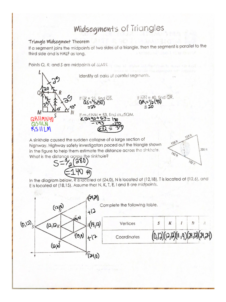 Kami Export-Widsegments of Triangles | PDF