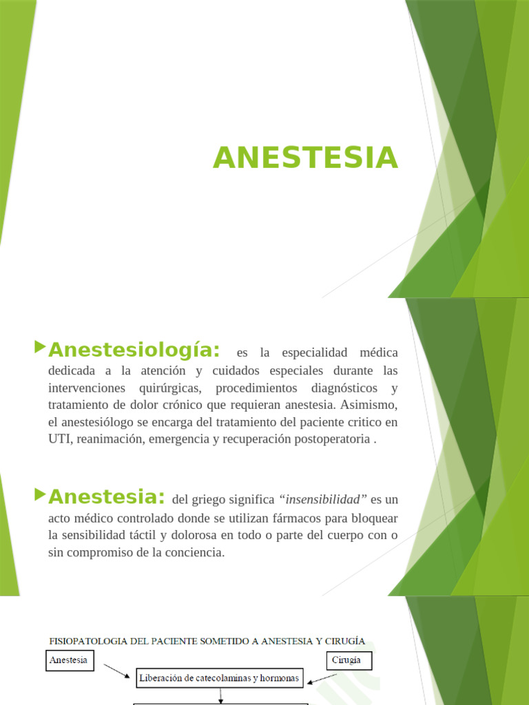 Anestesia | PDF | Anestesia | Medicina CLINICA