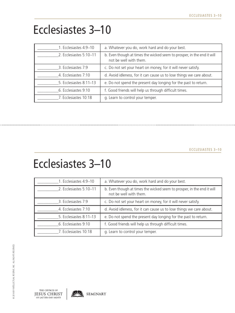 Handout Old Testament Manual - 1330876 - PRT | PDF | Wisdom | Religious ...