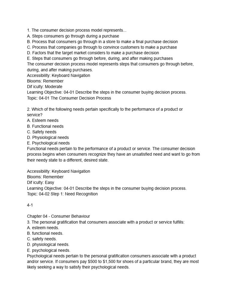 Consumer Decision Process Explained | PDF | Attitude (Psychology ...