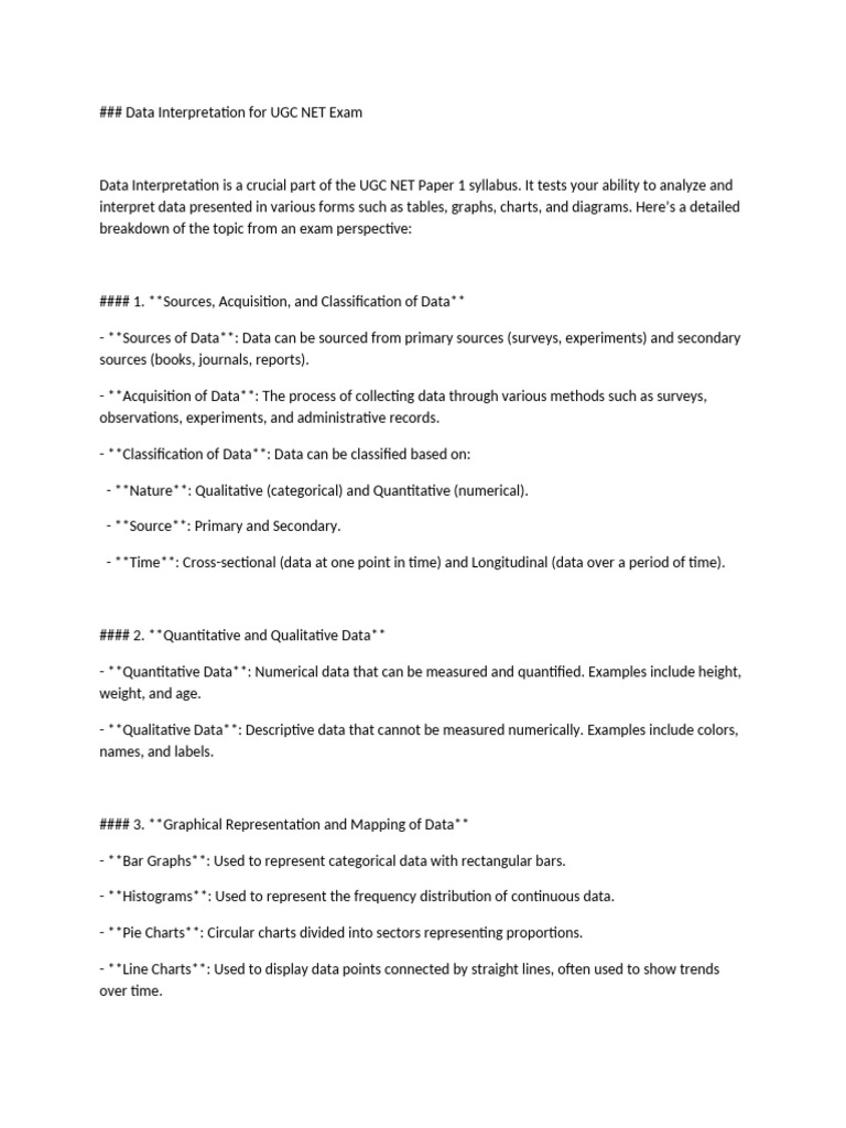 Data interpretation pdf