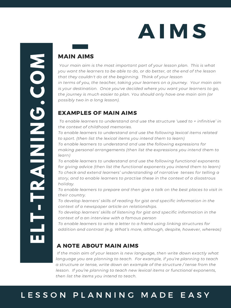 2-Main aims etc | PDF | Linguistics | Behavior Modification