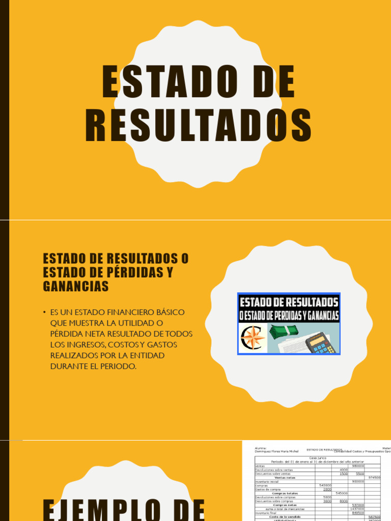Estado de Resultados | PDF | Estado de resultados | Contabilidad financiera