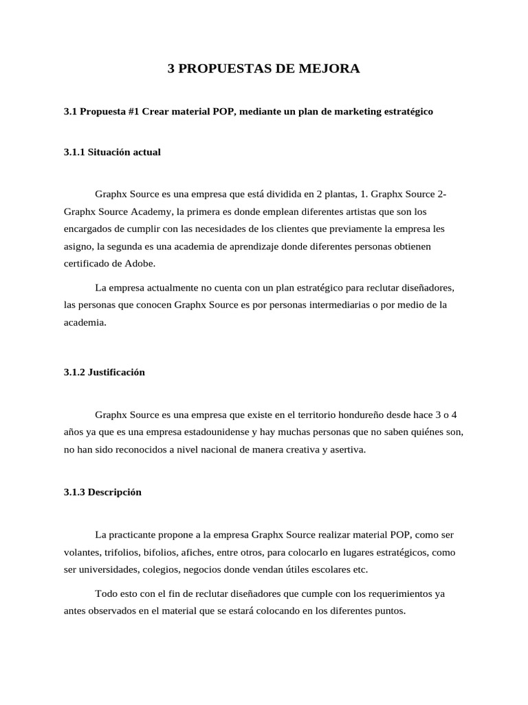 3 Propuestas de Mejora | PDF | Servicio de redes sociales | Facebook