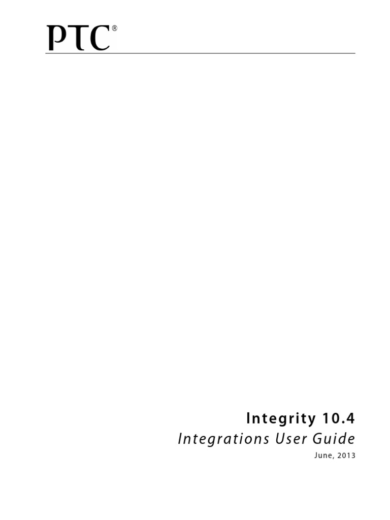 Integrity 10.4 Integrations Guide | PDF | Graphical User Interfaces ...