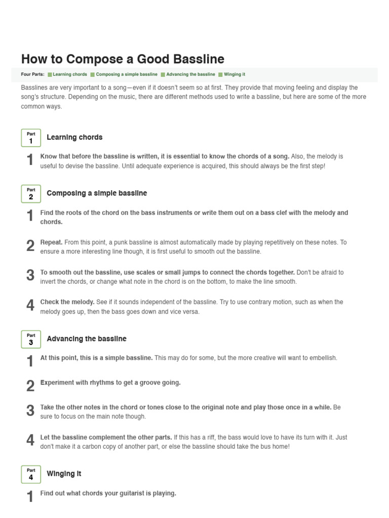 How to Compose a Good Bassline_ 13 Steps (with Pictures) - wikiHow ...