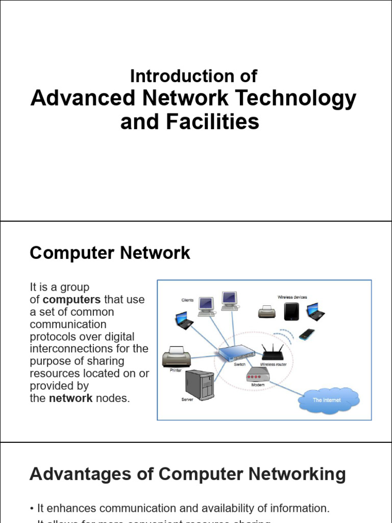 CHAPTER 1 Introduction of Advanced Network Technology and Facilities ...