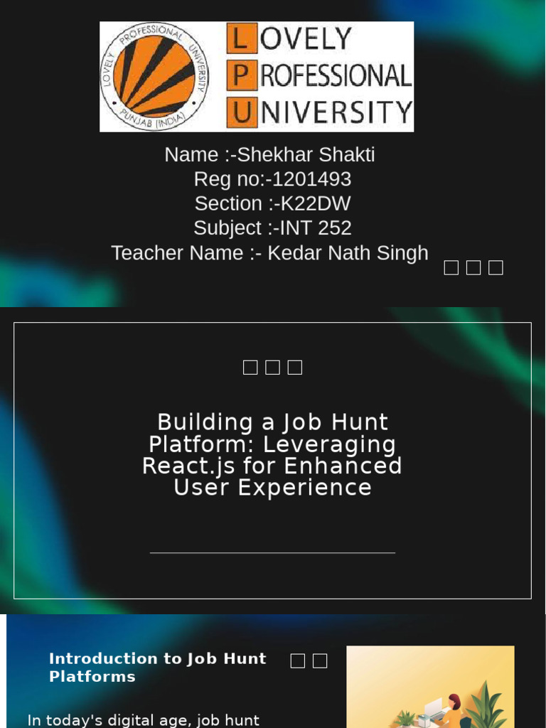reactpptfinal 252 | PDF | User Interface | Computer Science