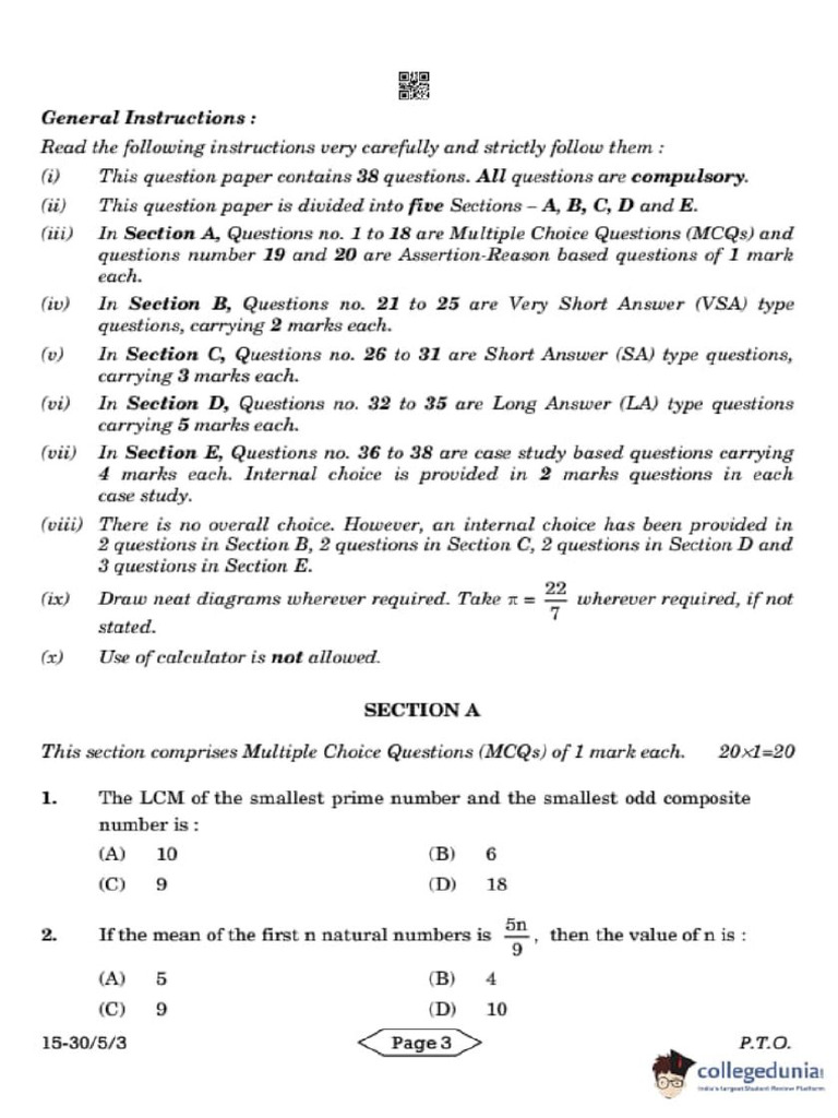 Standard 2023-24 Set 3 | PDF