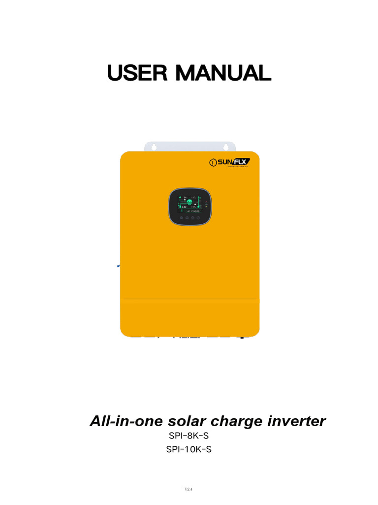 SPI-10K-S User Manual Overview | PDF | Power Inverter | Power Supply