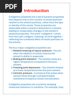 Colligative Properties Overview for Class 12 | PDF | Analytical ...