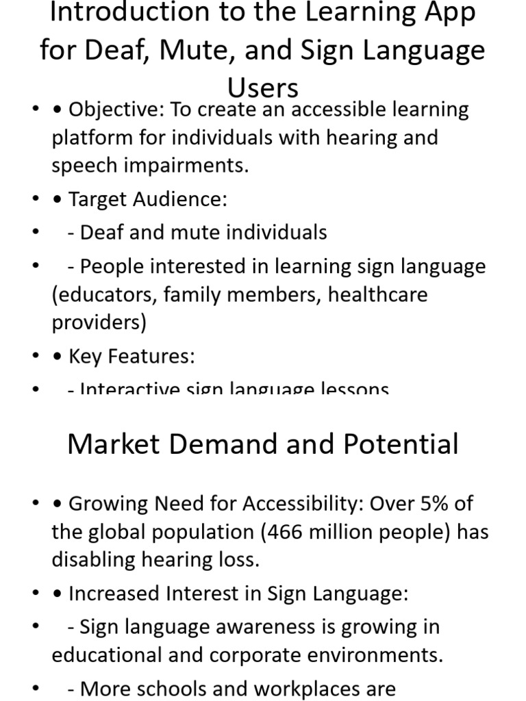 Learning App for Deaf and Mute Users | PDF