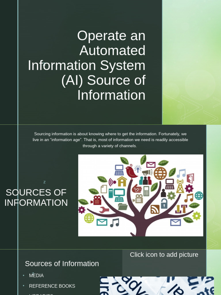 Sources for Automated Information Systems | PDF