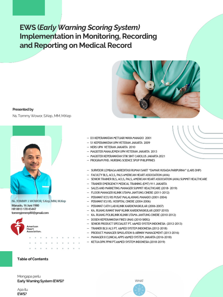 Implementasi EWS dalam Rekam Medis | PDF