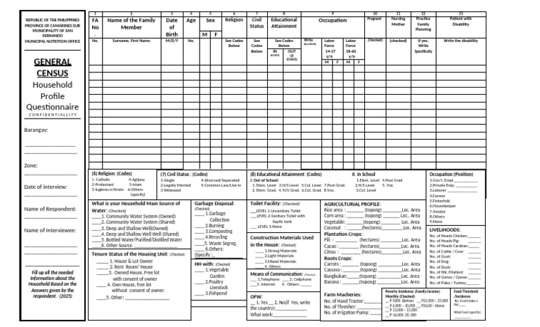General Census 2 FORMAT | PDF | Food Industry | Agriculture