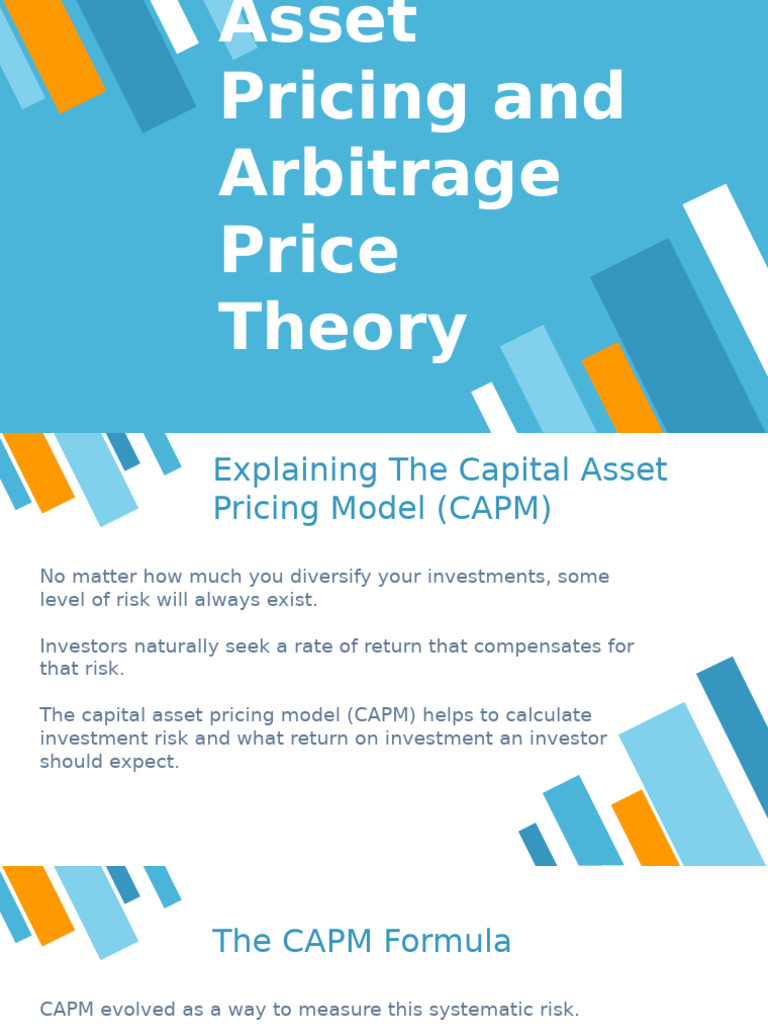 CAPM and Arbitrage Pricing Theory Explained | PDF | Capital Asset ...
