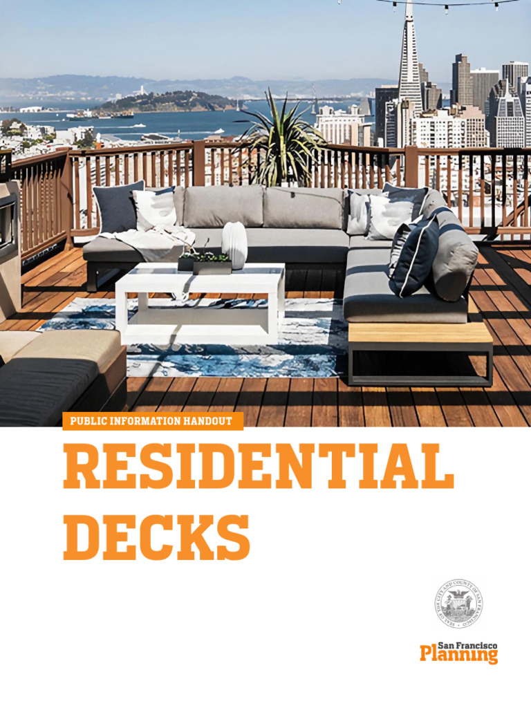 Residential Decks Guidelines in SF | PDF | Stairs | Zoning