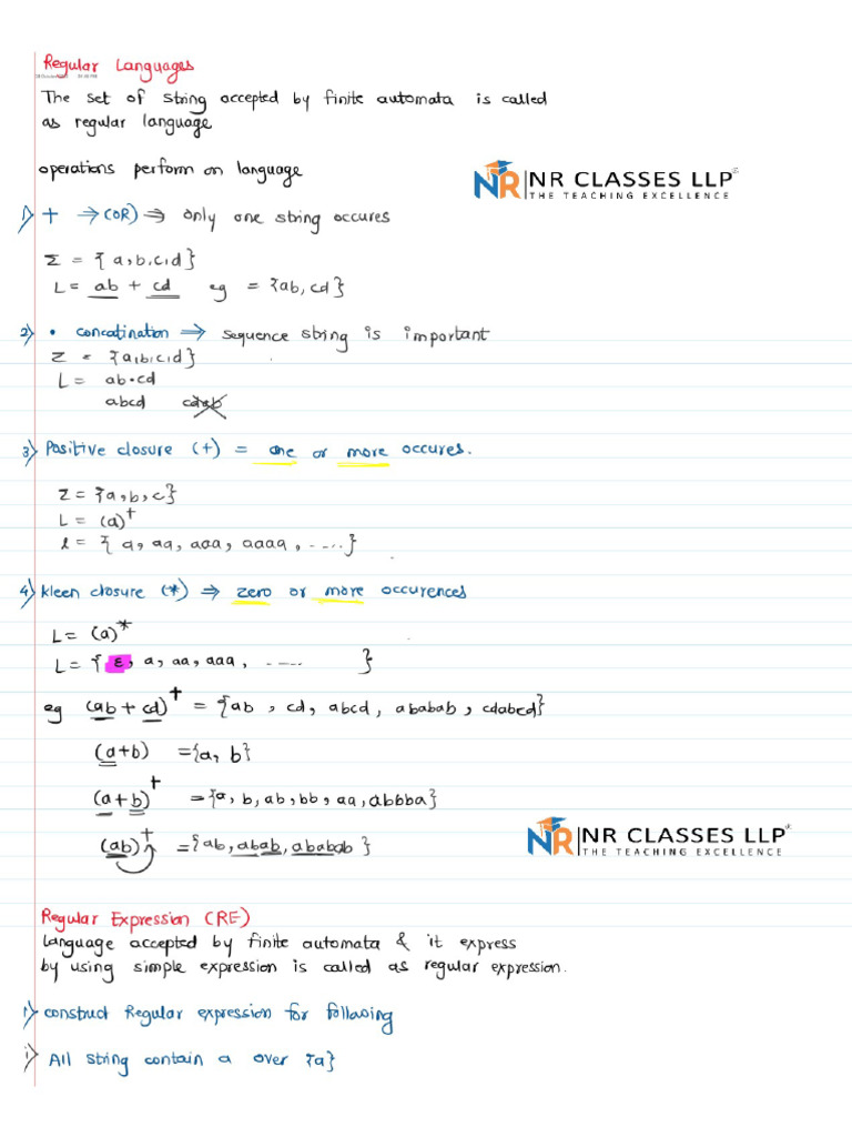 2. Regular Expression | PDF