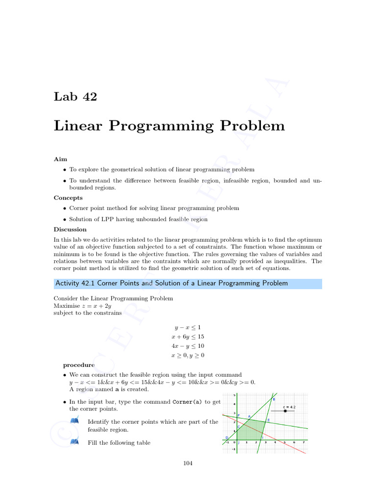 Lab 42 LPP | PDF | Linear Programming | Mathematical Optimization