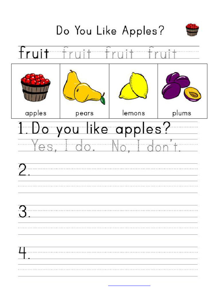 Do You Like Apples Pdf