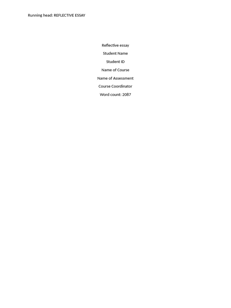 Assessment 2 Reflective Essay - Edited | PDF | Income | Employment