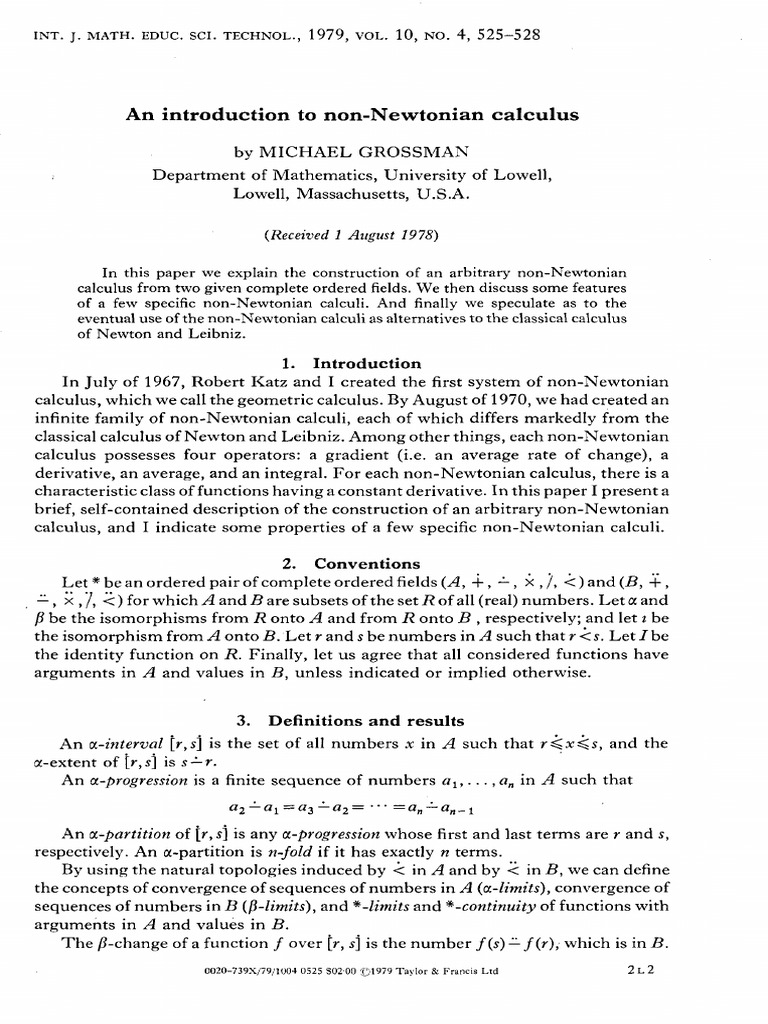 Grossman 1979 | PDF | Calculus | Derivative