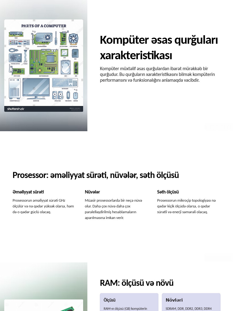 Komputer Esas Qurgulari Xarakteristikasi | PDF