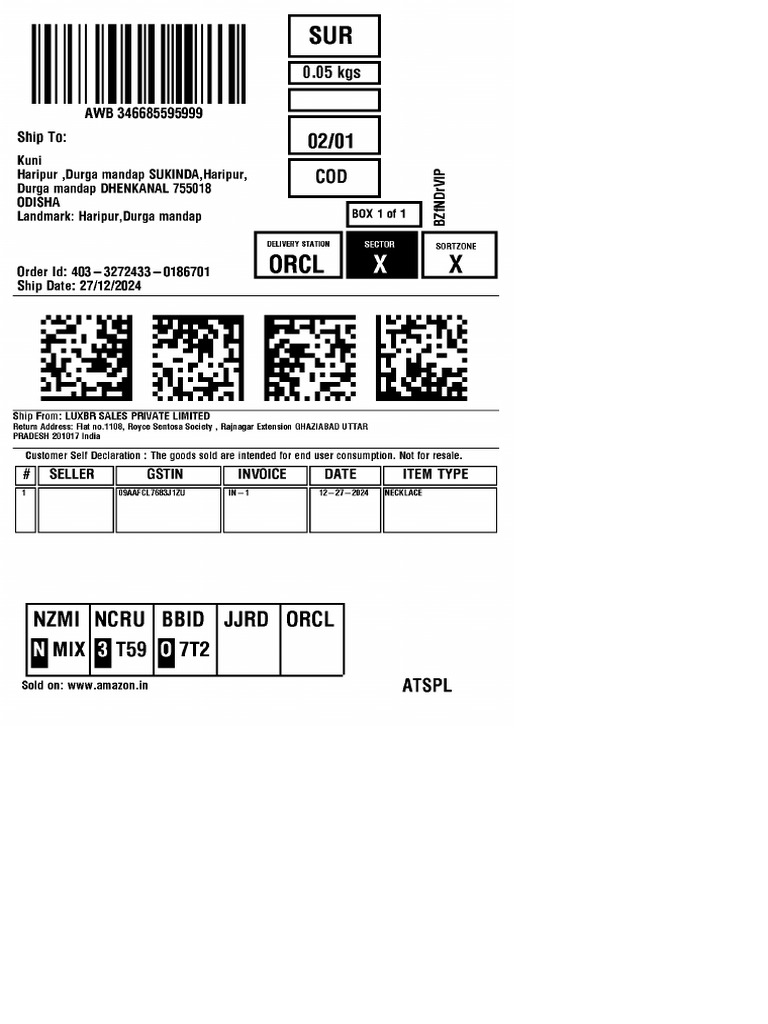 Label Amazon | PDF