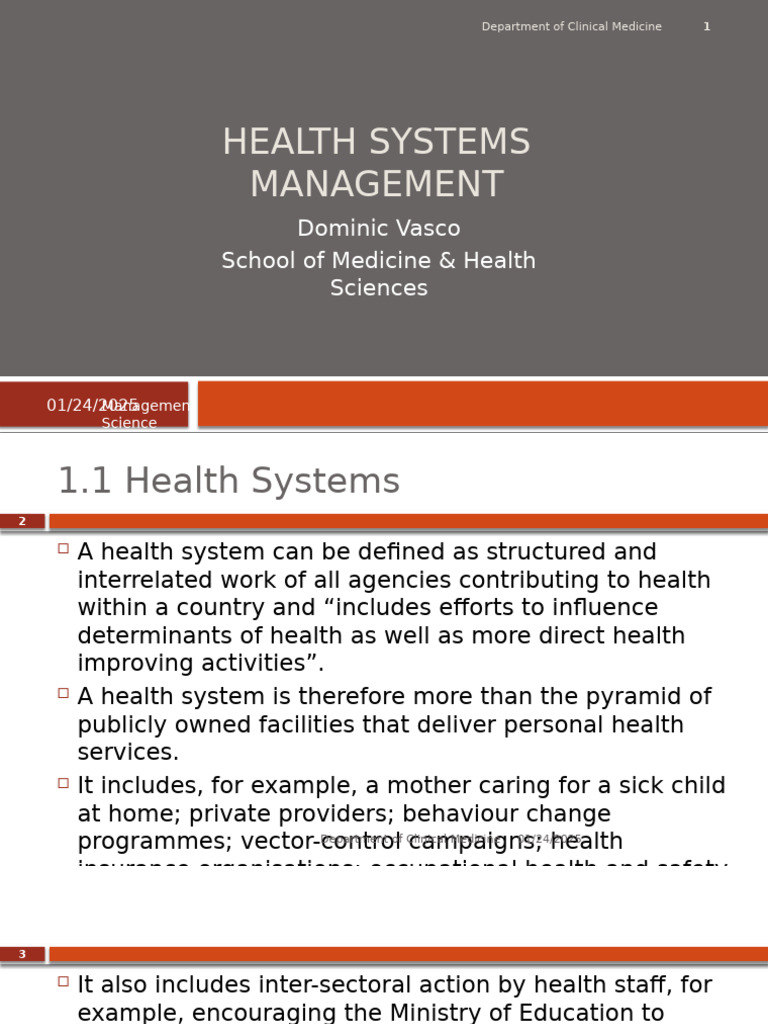 HSM - An Introduction | PDF | Leadership | Health Care