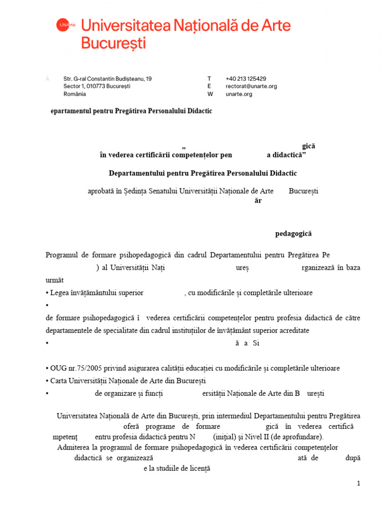 Metodologie Admitere DPPD 2024 2025 | PDF