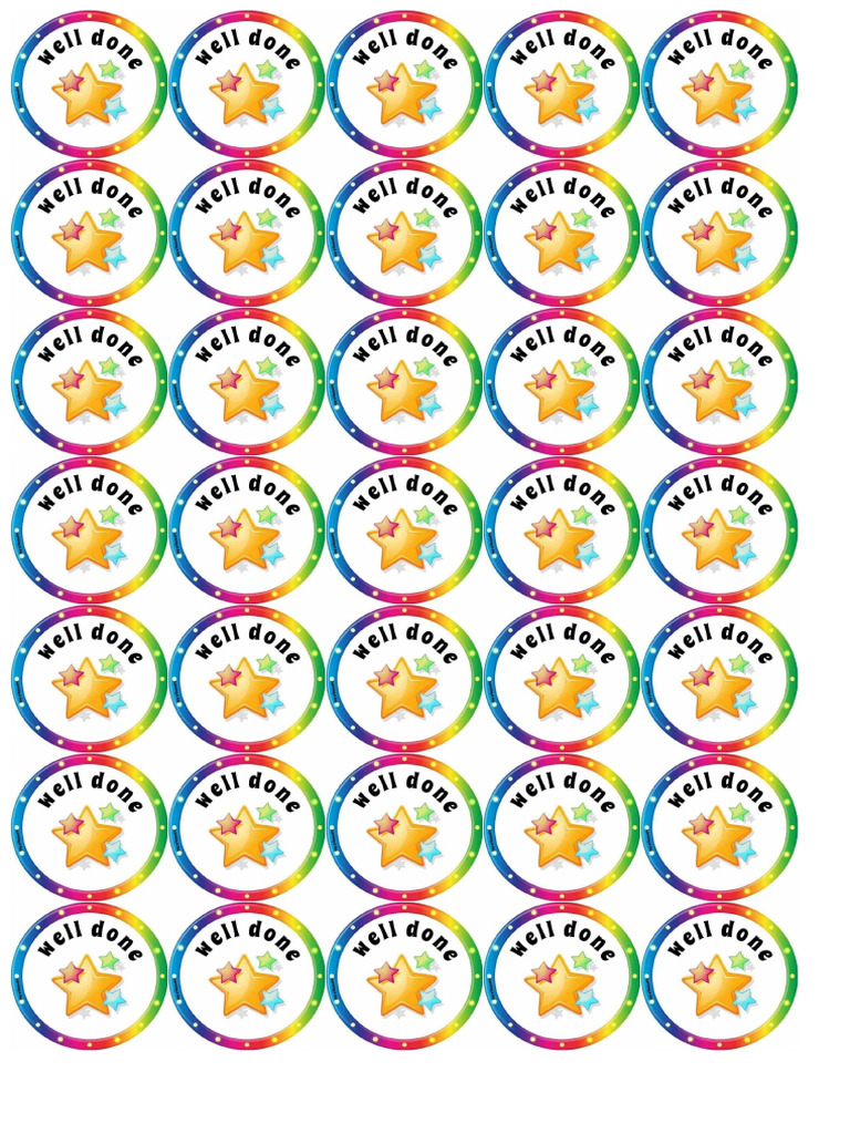 Welldone Sticker | PDF