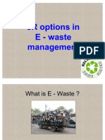 3R Options in e Waste Management
