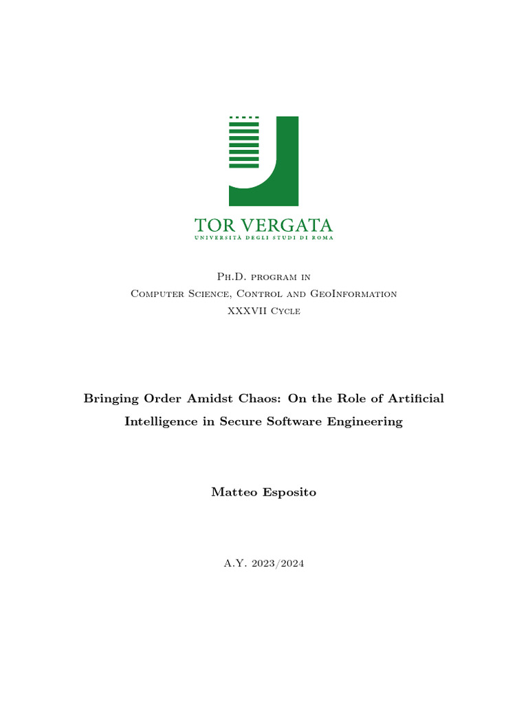 AI in Secure Software Engineering | PDF | Effect Size | Validity ...