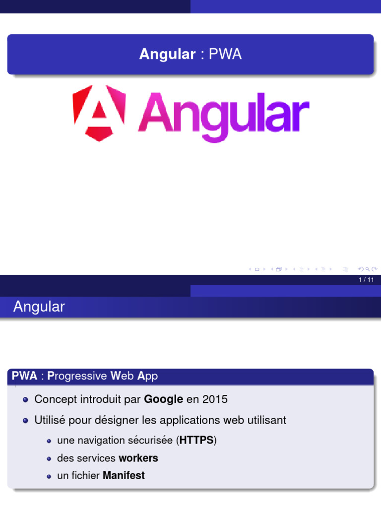10- Angular PWA | PDF | Programmation web | Génie logiciel