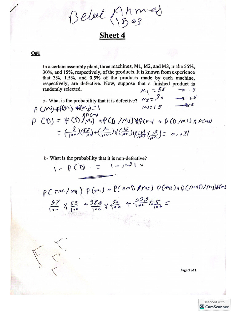 Sheet 3,4 | PDF