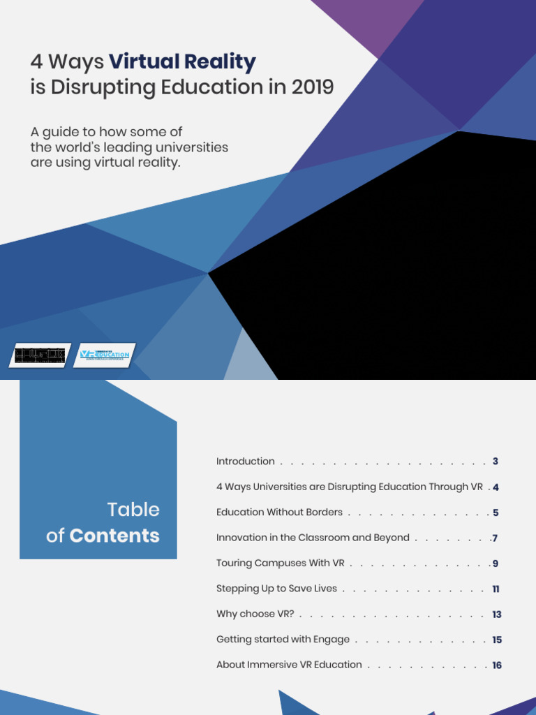 VR Transforming Education in 2019 | PDF | Virtual Reality | Simulation