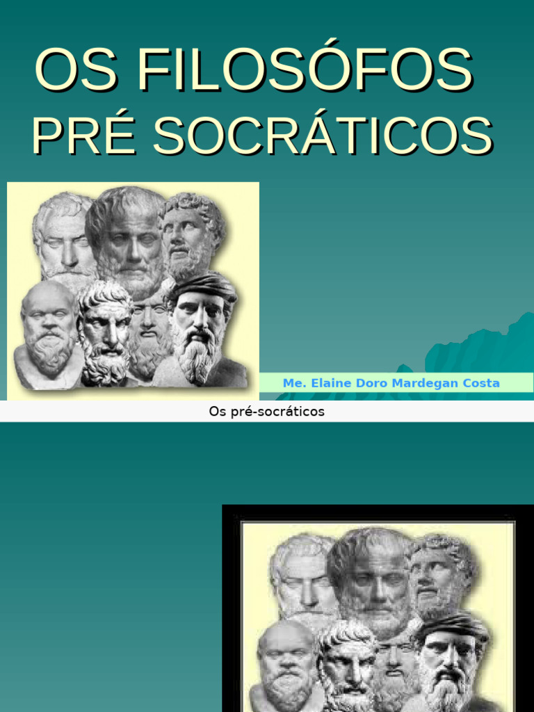 Filosofia dos Pré-Socráticos | PDF | Filosofia Grega Antiga | Dialética