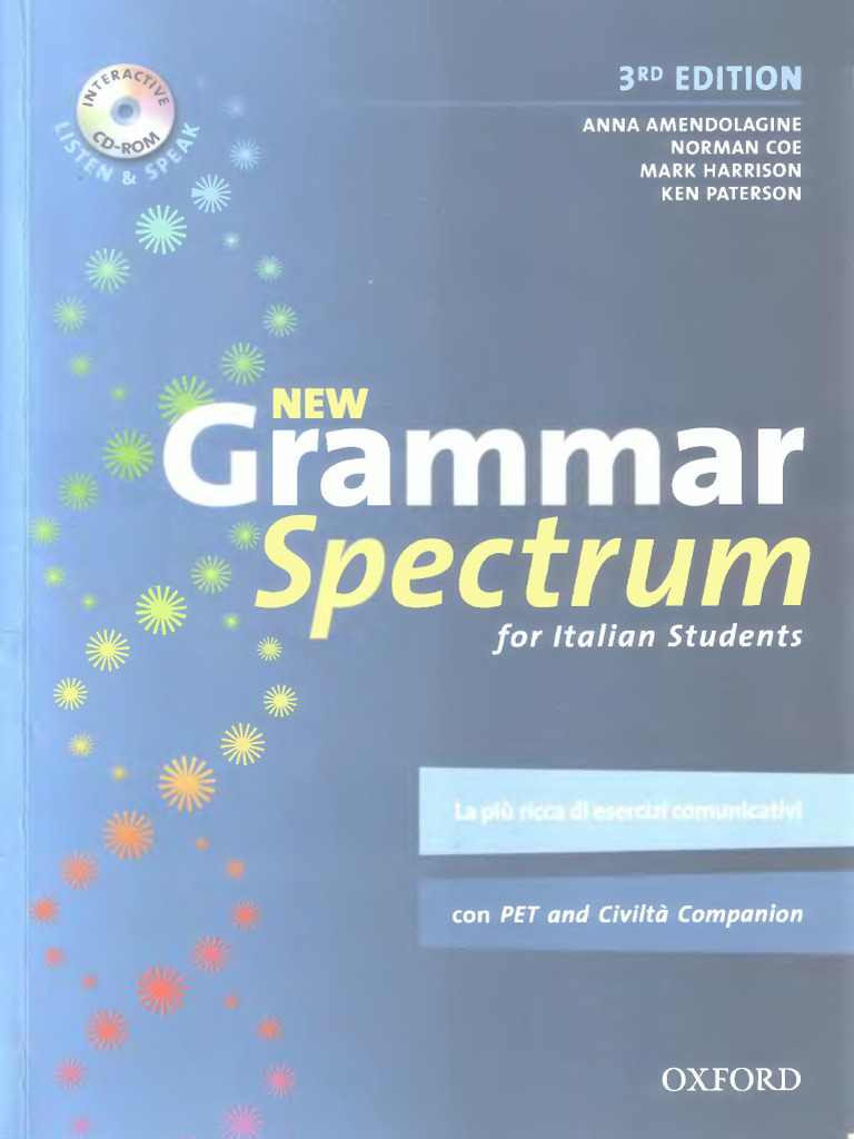 Pub New Grammar Spectrum For Italian Students | PDF