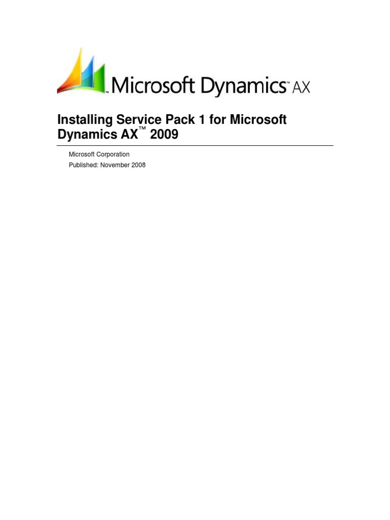 Microsoft Dynamics AX 2009 SP1 Install Guide | PDF | Windows Vista ...