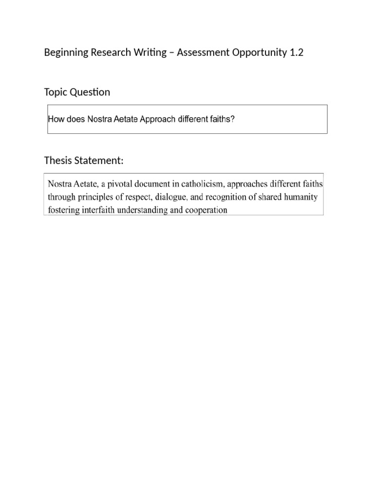 Beginning Research Assessment | PDF