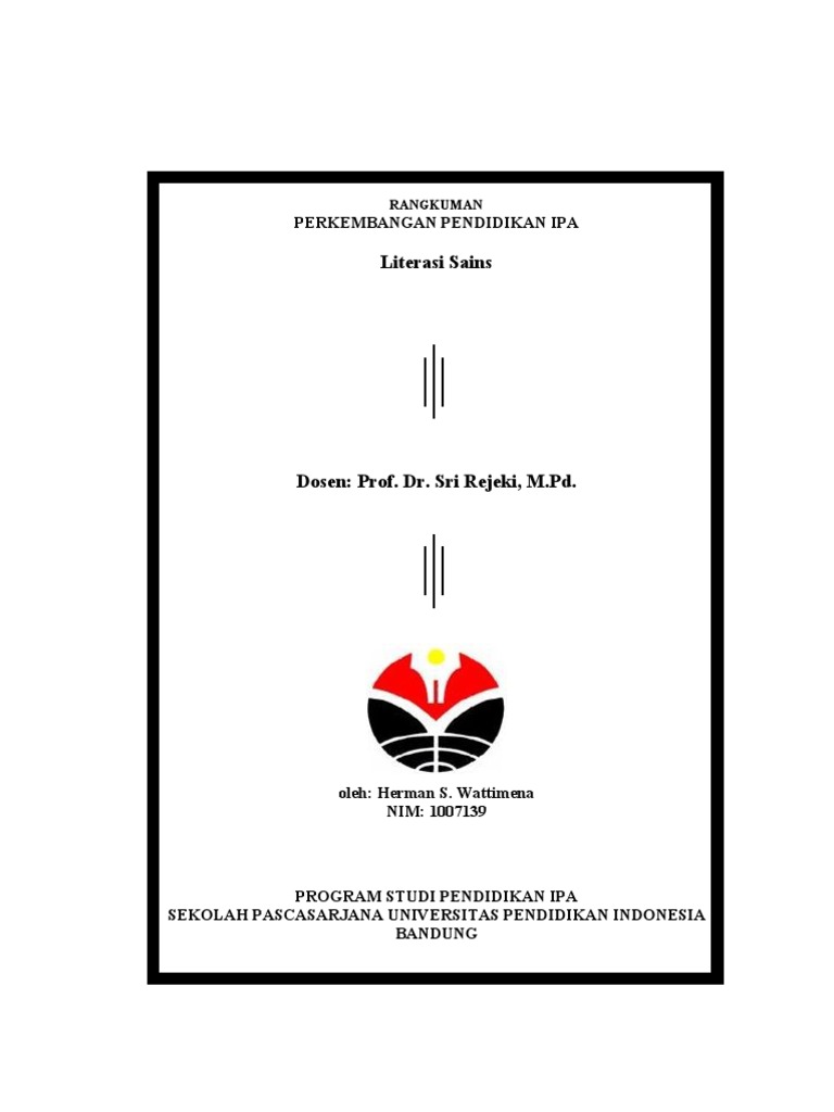 Literasi Sains   Literasi Sains