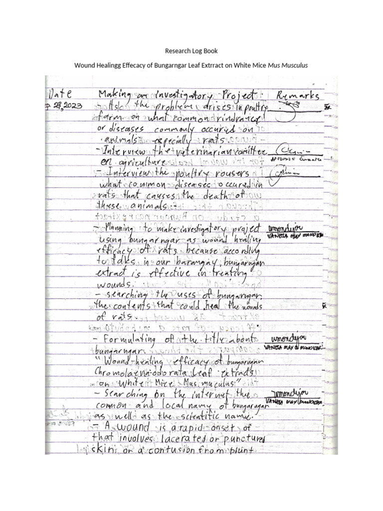 Soft Copy Log Book Bungangar | PDF